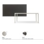 TAVOLO BOULEVARD 200X100X75H - BASIS PEARL