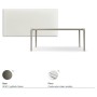 TAVOLO BOULEVARD DRIVE 160/220x90x75h - BASIS TITAN