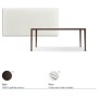 TAVOLO BOULEVARD DRIVE 160/220x90x75h - BRONZEFARBENE BASIS