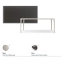 TAVOLO BOULEVARD DRIVE 160/220x90x75h - BASIS PEARL
