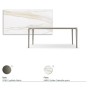 TAVOLO BOULEVARD KERAMIK 180X90X75H - BASIS TITAN
