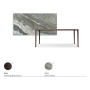 TAVOLO BOULEVARD KERAMIK 160X90X75H - BRONZEFARBENE BASIS
