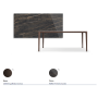 TAVOLO BOULEVARD KERAMIK 200X100X75H - BRONZEFARBENE BASIS