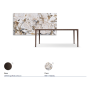 TAVOLO BOULEVARD KERAMIK 200X100X75H - BRONZEFARBENE BASIS