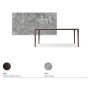 TAVOLO BOULEVARD KERAMIK 200X100X75H - BRONZEFARBENE BASIS