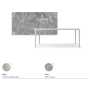 TAVOLO BOULEVARD KERAMIK 160X90X75H - BASIS PEARL