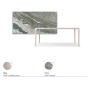 TAVOLO BOULEVARD KERAMIK 160X90X75H - BASIS PEARL