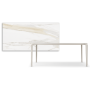 TAVOLO BOULEVARD KERAMIK 180X90X75H - BASIS PEARL