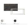 TAVOLO BOULEVARD KERAMIK 200X100X75H - BASIS PEARL