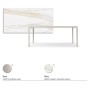 TAVOLO BOULEVARD KERAMIK DRIVE 160/220x90x75h - BASIS PEARL