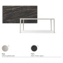 TAVOLO BOULEVARD KERAMIK DRIVE 160/220x90x75h - BASIS PEARL