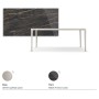 TAVOLO BOULEVARD KERAMIK DRIVE 160/220x90x75h - BASIS PEARL