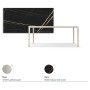 TAVOLO BOULEVARD KERAMIK DRIVE 160/220x90x75h - BASIS PEARL