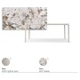 TAVOLO BOULEVARD KERAMIK DRIVE 160/220x90x75h - BASIS PEARL