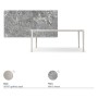 TAVOLO BOULEVARD KERAMIK DRIVE 160/220x90x75h - BASIS PEARL