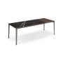 TAVOLO BOULEVARD KERAMIK DRIVE 160/220x90x75h - BRONZEFARBENE BASIS