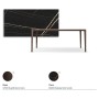 TAVOLO BOULEVARD KERAMIK DRIVE 160/220x90x75h - BRONZEFARBENE BASIS