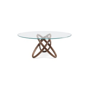 TISCH CARIOCA Ø180X75H - NUSSBAUMFUSS