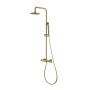 MONZA THERMOSTATISCHE DUSCHSÄULE GEBÜRSTETES GOLD