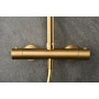 MONZA THERMOSTATISCHE DUSCHSÄULE GEBÜRSTETES GOLD