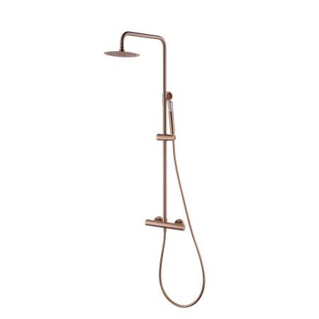 MONZA THERMOSTATISCHE DUSCHSÄULE IN GEBÜRSTETEM ROSÉGOLD