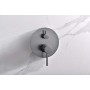 MONZA EINGEBAUTES DUSCHSET MIT UMSCHALTER MIT SOFFIONE UND HANDBRAUSE BLACK GUN METAL