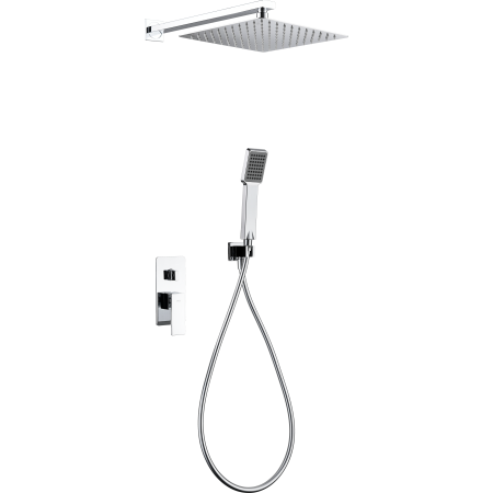 PISA EINHEBEL-DUSCHSET MIT MECHANISCHEM MISCHER UND UMSCHALTER + SOFFIONE UND HANDBRAUSE