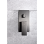 PISA EINHEBEL-DUSCHSET MIT MECHANISCHEM MISCHER UND UMSCHALTER + SOFFIONE UND HANDBRAUSE BLACK GUN METAL