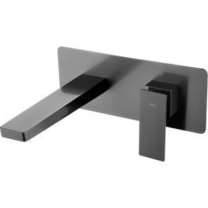 PISA WAND-WASCHBECKENMISCHER MIT EINBAUTEIL BLACK GUN METAL