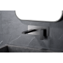 PISA WAND-WASCHBECKENMISCHER MIT EINBAUTEIL BLACK GUN METAL