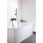 PISA EXTERNE WANDBADARMATUR MIT HALTERUNG UND HANDBRAUSE BLACK GUN METAL