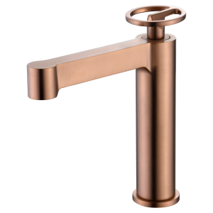 OLIMPO WASCHBECKENMISCHER OHNE ABLAUF IN GEBÜRSTETEM ROSÉGOLD