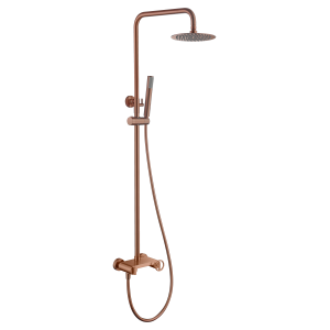 OLIMPO EINHEBEL-DUSCHSÄULE IN GEBÜRSTETEM ROSÉGOLD