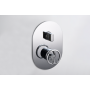 OLIMPO DUSCHSET MIT ZWEI-WEGE-MISCHER CHROM + SOFFIONE UND HANDBRAUSE
