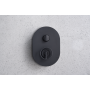 OLIMPO DUSCHSET MIT ZWEI-WEGE-MISCHER SCHWARZ MATT + SOFFIONE UND HANDBRAUSE