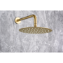 OLIMPO DUSCHSET MIT ZWEI-WEGE-MISCHER GEBÜRSTETES GOLD + SOFFIONE UND HANDBRAUSE
