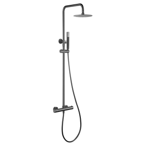 GENOVA THERMOSTATISCHE DUSCHSÄULE BLACK GUN METAL