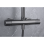 GENOVA THERMOSTATISCHE DUSCHSÄULE BLACK GUN METAL