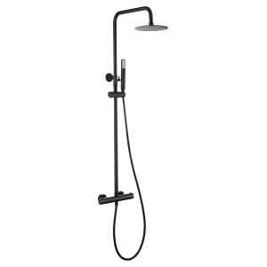 GENOVA THERMOSTATISCHE DUSCHSÄULE SCHWARZ MATT