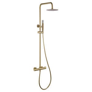 GENOVA THERMOSTATISCHE DUSCHSÄULE GEBÜRSTETES GOLD