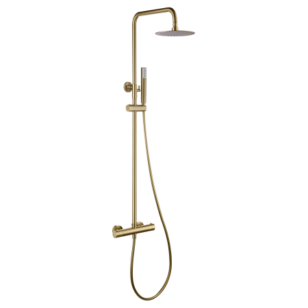GENOVA THERMOSTATISCHE DUSCHSÄULE GEBÜRSTETES GOLD