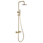 GENOVA THERMOSTATISCHE DUSCHSÄULE GEBÜRSTETES GOLD
