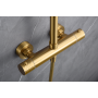 GENOVA THERMOSTATISCHE DUSCHSÄULE GEBÜRSTETES GOLD