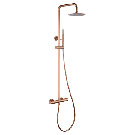 GENOVA THERMOSTATISCHE DUSCHSÄULE IN GEBÜRSTETEM ROSÉGOLD