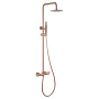 GENOVA THERMOSTATISCHE DUSCHSÄULE IN GEBÜRSTETEM ROSÉGOLD
