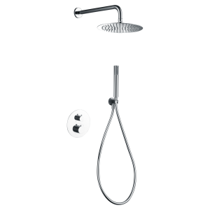 GENOVA DUSCHSET SOFFIONE MIT 2-WEGE-THERMOSTATMISCHER + HANDBRAUSE