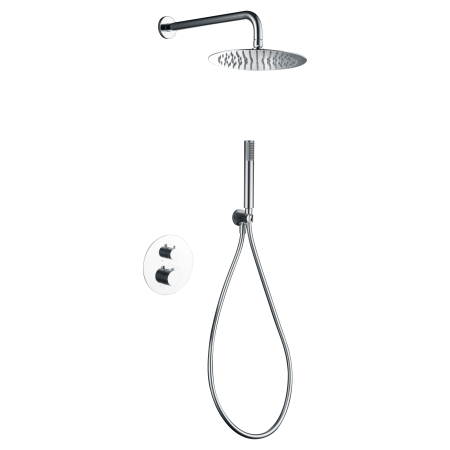 GENOVA DUSCHSET SOFFIONE MIT 2-WEGE-THERMOSTATMISCHER + HANDBRAUSE