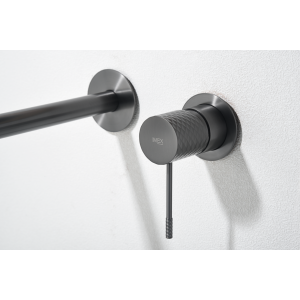GENOVA WAND-WASCHBECKENMISCHER OHNE ABLAUF BLACK GUN METAL