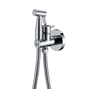 MUNICH BIDET-SPRITZPISTOLE MIT MISCHBATTERIE FÜR HEISSES UND KALTES WASSER CHROM