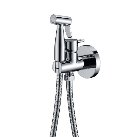MUNICH BIDET-SPRITZPISTOLE MIT MISCHBATTERIE FÜR HEISSES UND KALTES WASSER CHROM